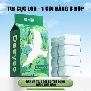 [DEEYEO] Khăn Mặt Khô Cao Cấp Đa Năng, Dùng Được Khô Và Ướt, Rửa Mặt, Tẩy Trang,