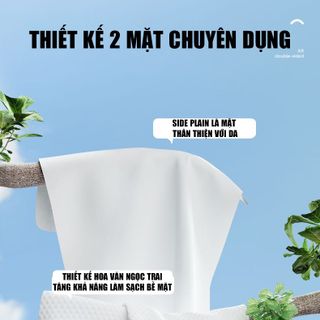 [DEEYEO] Khăn Mặt Khô Cao Cấp Đa Năng, Dùng Được Khô Và Ướt, Rửa Mặt, Tẩy Trang,