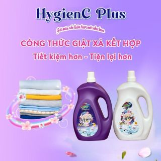 [RẺ NHẤT] Nước giặt xả HygienC Plus công nghệ Thái Lan - Can 2kg
