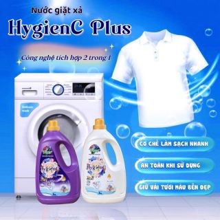 [RẺ NHẤT] Nước giặt xả HygienC Plus công nghệ Thái Lan - Can 2kg