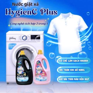 [RẺ NHẤT] Nước giặt xả HygienC Plus công nghệ Thái Lan - Can 2kg