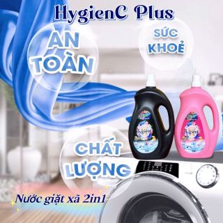[RẺ NHẤT] Nước giặt xả HygienC Plus công nghệ Thái Lan - Can 2kg