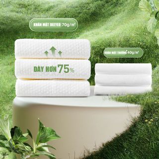 [DEEYEO] Khăn Mặt Khô Cao Cấp Đa Năng, Dùng Được Khô Và Ướt, Rửa Mặt, Tẩy Trang, Gói 60m