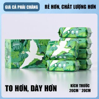 [DEEYEO] Khăn Mặt Khô Cao Cấp Đa Năng, Dùng Được Khô Và Ướt, Rửa Mặt, Tẩy Trang, Gói 60m