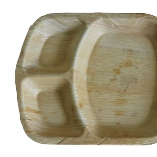 Dĩa MO CAU 3 ngăn, kích thước 25x30cm sâu 3,5cm