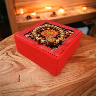 VÒNG TAY TRẦM HƯƠNG TỐC DẸT PHỐI HỒ LY ĐÁ THẠCH ANH MẮT HỔ THIÊN NHIÊN - THẮNG GIANG