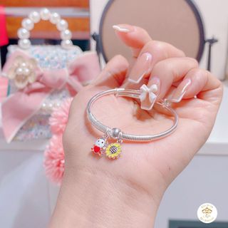 LẮC TAY HOA CỤC BẠC TA DÀNH CHO BÉ SƠN CHARM TĨNH ĐIỆN - THẮNG GIANG