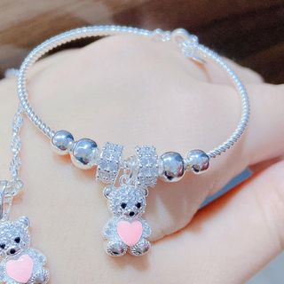 VÒNG TAY GẤU BẠC TA DÀNH CHO BÉ CÓ THẺ HÓA ĐƠN - THẮNG GIANG