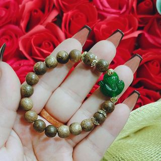 VÒNG TAY TRẦM HƯƠNG PHỐI HỒ LY NGỌC CẨM THẠCH THIÊN NHIÊN - THẮNG GIANG