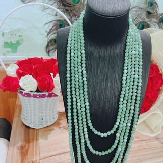CHUỖI VÒNG CỔ NĂM TẦNG NGỌC CẨM THẠCH MALAY HẦU DÂNG - THẮNG GIANG