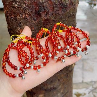 VÒNG TAY HỔ PHÁCH HUYẾT THIÊN NHIÊN PHỐI CHUÔNG BẠC TA - THẮNG GIANG