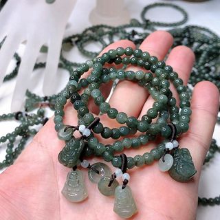 VÒNG TAY PHỈ THÚY THIÊN NHIÊN PHỐI CHARM - THẮNG GIANG