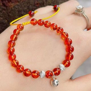 VÒNG TAY HỔ PHÁCH HUYẾT THIÊN NHIÊN PHỐI CHUÔNG BẠC TA - THẮNG GIANG