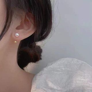 BÔNG TAI NỤ NGỌC TRAI NUÔI THIÊN NHIÊN CHUÔI BẠC TA - THẮNG GIANG