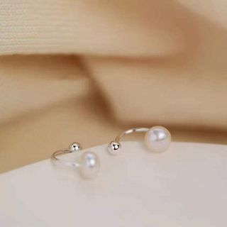 BÔNG TAI NỤ NGỌC TRAI NUÔI THIÊN NHIÊN CHUÔI BẠC TA - THẮNG GIANG