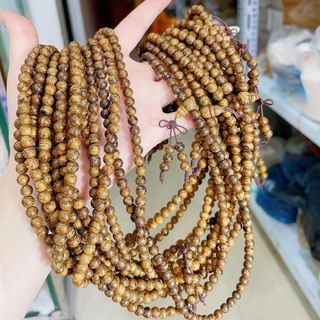 VÒNG TAY TRẦM HƯƠNG RỪNG INDO THIÊN NHIÊN 108 HẠT - THẮNG GIANG