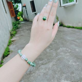 VÒNG TAY CỎ BỐN LÁ CẨM THẠCH MALAY - THẮNG GIANG