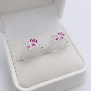 NHẪN KITTY BẠC TA DÀNH CHO BÉ CÓ THẺ HÓA ĐƠN - THẮNG GIANG