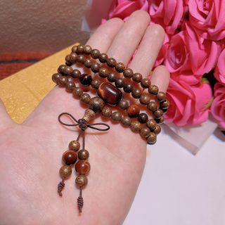 VÒNG TAY TRẦM HƯƠNG TỐC PHỐI LU THỐNG THẠCH ANH MẮT HỔ THIÊN NHIÊN - THẮNG GIANG