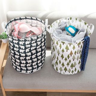 Giỏ Vải Đựng Đồ, Sọt Vải Gấp Gọn Đựng Quần Áo Đồ Chơi Phong Cách Bắc Âu Kimi Decor - NEW