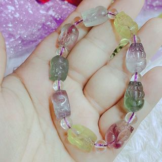 VÒNG TAY TÌ HƯU ĐÁ FLOURITE THIÊN NHIÊN - THẮNG GIANG