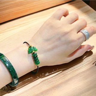 VÒNG TAY SEN NGŨ ĐIẾU NGỌC CẨM THẠCH SƠN THỦY THIÊN NHIÊN - THẮNG GIANG
