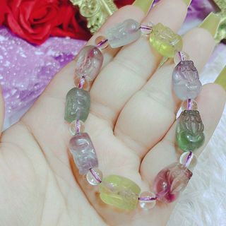 VÒNG TAY TÌ HƯU ĐÁ FLOURITE THIÊN NHIÊN - THẮNG GIANG