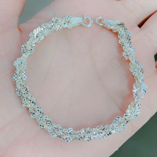 LẮC TAY HOA PHAY BẠC TA CAO CẤP CÓ THẺ HÓA ĐƠN - THẮNG GIANG