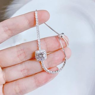 LẮC TAY BẠC Ý RÚT ĐÍNH ĐÁ PHỐI CHARM CÓ THẺ HÓA ĐƠN - THẮNG GIANG