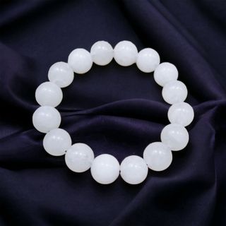 VÒNG TAY NAM THẠCH ANH TRẮNG THIÊN NHIÊN 12 LY - THẮNG GIANG