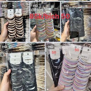 Thun cột tóc bịch 50 dây 8màu mới hót