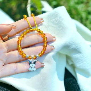 VÒNG TAY HỔ PHÁCH THIÊN NHIÊN PHỐI CHARM KUROMI BẠC TA CHO BÉ - THẮNG GIANG
