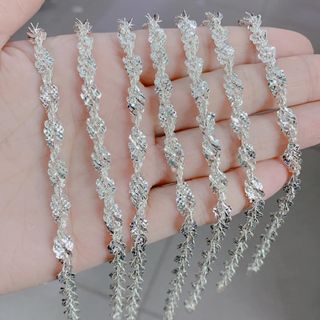LẮC TAY HOA PHAY BẠC TA CAO CẤP CÓ THẺ HÓA ĐƠN - THẮNG GIANG