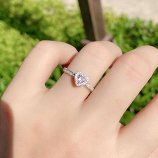 NHẪN TRÁI TIM BẠC TA TÂM ĐÁ HỒNG - THẮNG GIANG