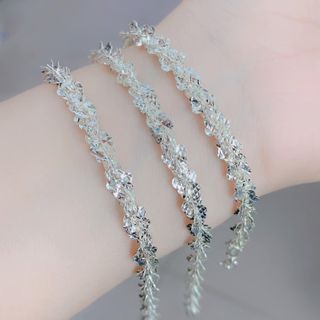 LẮC TAY HOA PHAY BẠC TA CAO CẤP CÓ THẺ HÓA ĐƠN - THẮNG GIANG