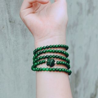 VÒNG TAY CẨM THẠCH TÚI TIỀN THIÊN NHIÊN BỐN LY CUẤN NĂM VÒNG - THẮNG GIANG