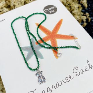 VÒNG CỔ MẶT GẤU BẠC THÁI CAO CẤP CÓ THẺ HÓA ĐƠN - THẮNG GIANG