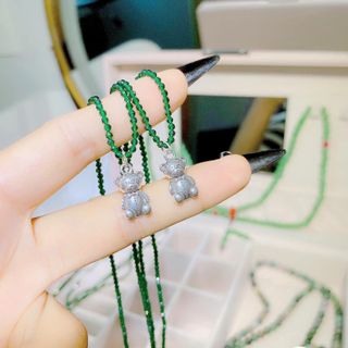VÒNG CỔ MẶT GẤU BẠC THÁI CAO CẤP CÓ THẺ HÓA ĐƠN - THẮNG GIANG