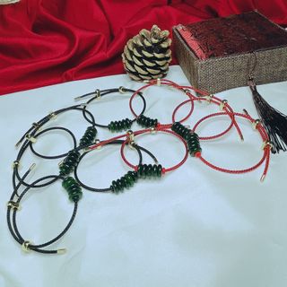 VÒNG TAY NGŨ ĐIẾU NGỌC CẨM THẠCH DẦU THIÊN NHIÊN - THẮNG GIANG