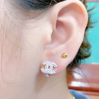 BÔNG TAI CHỮ X BẠC Ý CAO CẤP CÓ THẺ HÓA ĐƠN - THẮNG GIANG