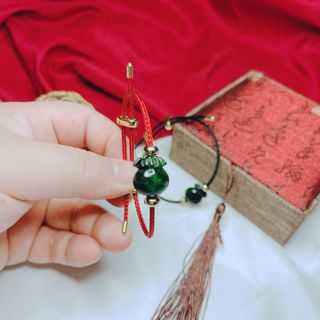 VÒNG TAY TÚI TIỀN NGỌC CẨM THẠCH SƠN THỦY THIÊN NHIÊN - THẮNG GIANG
