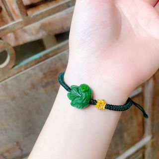 VÒNG TAY HỒ LY NGỌC CẨM THẠCH THIÊN NHIÊN TẾT CHARM SEN - THẮNG GIANG