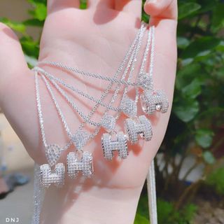 DÂY CHUYỀN BẠC TA MẶT CHỮ H BẠC Ý CAO CẤP CÓ THẺ HÓA ĐƠN - THẮNG GIANG