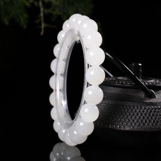 VÒNG TAY MÃ NÃO TRẮNG 8 LY - THẮNG GIANG