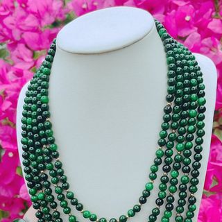 CHUỖI VÒNG CỔ NGỌC CẨM THẠCH HẦU DÂNG NĂM TẦNG - THẮNG GIANG