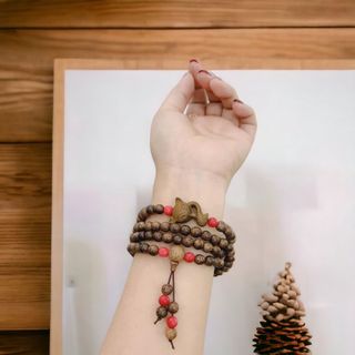 VÒNG TAY HỒ LY TRẦM HƯƠNG TỐC THIÊN NHIÊN PHỐI ĐÁ PHONG THỦY - THẮNG GIANG
