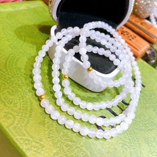 VÒNG TAY THẠCH ANH TRẮNG 108 HẠT THIÊN NHIÊN MIX BI BẠC TA XI VÀNG - THẮNG GIANG