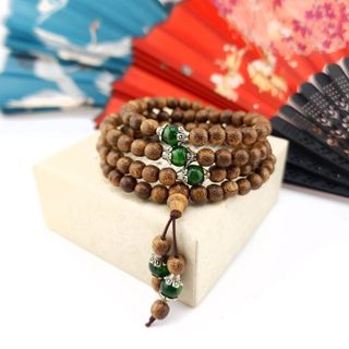VÒNG TAY TRẦM HƯƠNG RỪNG VIỆT NAM PHỐI ĐÁ PHONG THỦY - THẮNG GIANG