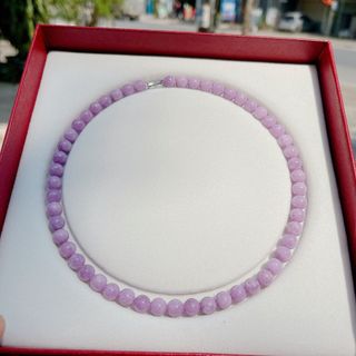 CHUỖI VÒNG CỔ THẠCH ANH TÍM 8 LY - THẮNG GIANG