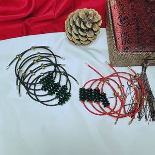 VÒNG TAY NGŨ ĐIẾU NGỌC CẨM THẠCH DẦU THIÊN NHIÊN - THẮNG GIANG